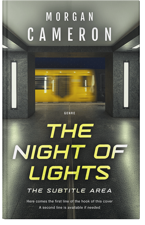 Front view of Premade Mystery & Thriller & Suspense Book Cover - Heavy Metal