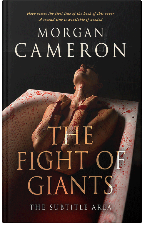 Front view of Premade Mystery & Thriller & Suspense Book Cover - Tan