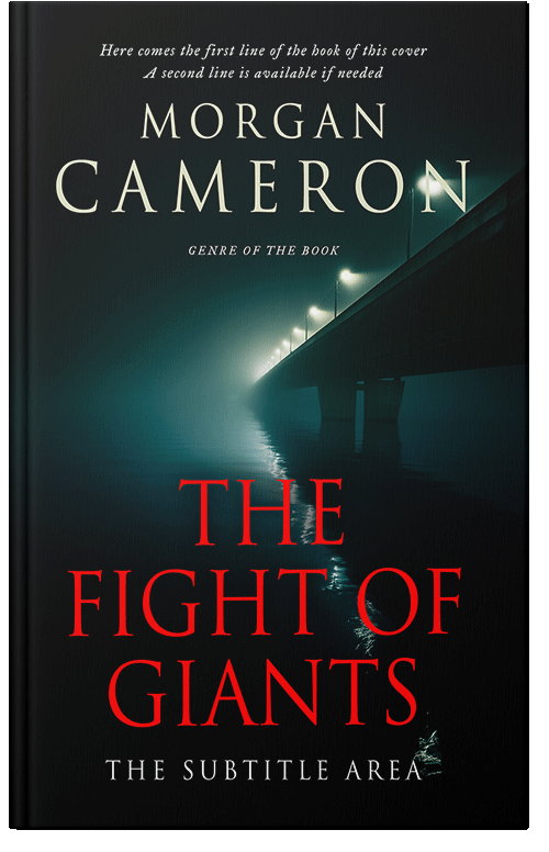 Front view of Premade Mystery & Thriller & Suspense Book Cover - Black Bean