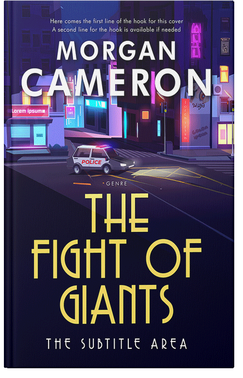 Front view of Premade Mystery & Thriller & Suspense Book Cover - Violet