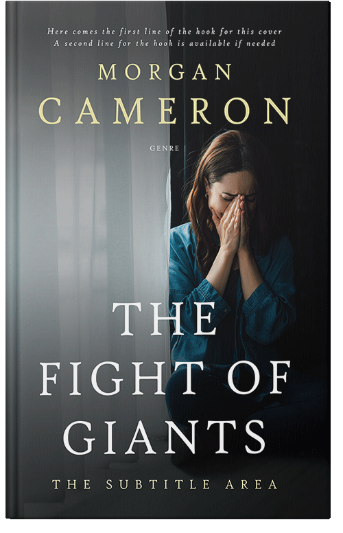 Front view of Premade Literary Fiction Book Cover - Shark