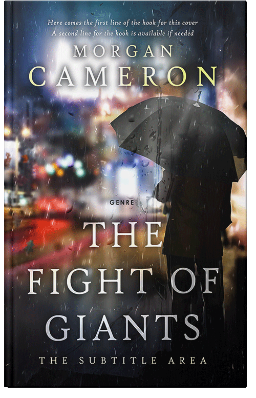 Front view of Premade Literary Fiction Book Cover - Clam Shell