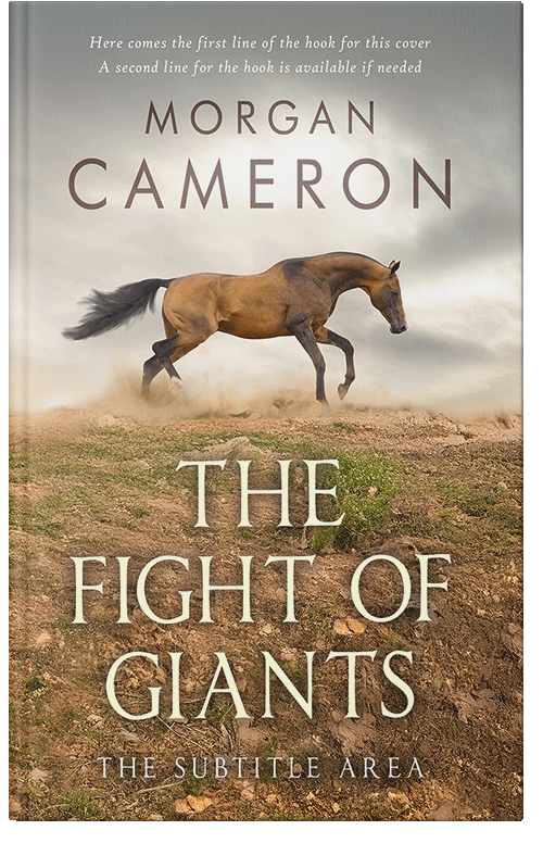 Front view of Premade Western Book Cover - Sandrift