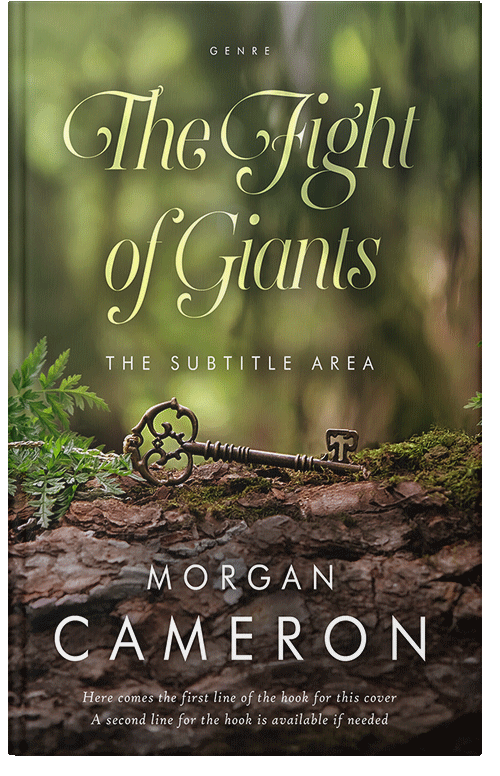 Front view of Lisbon Brown #33089 - Premade Fantasy Book Cover