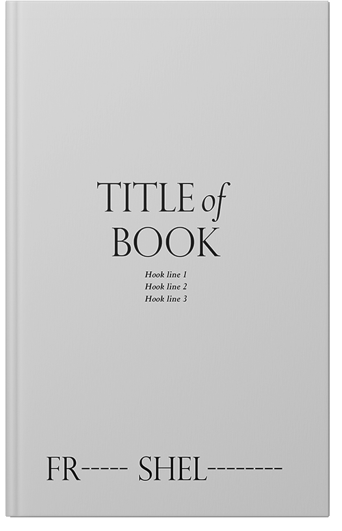 Front view of Premade Abstract Book Cover - Alto