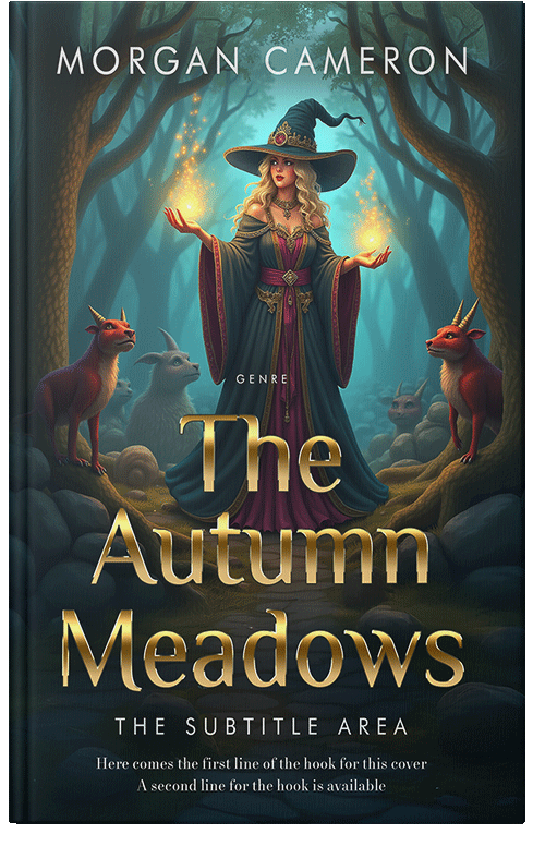 Front view of Outer Space #33137 - Premade Fantasy Book Cover