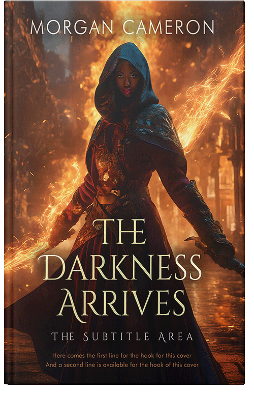 Front view of Premade Fantasy Book Cover - Raw Sienna