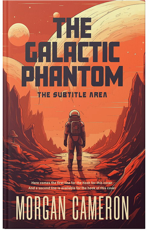 Front view of Flame Pea #33191 - Premade Science Fiction Book Cover