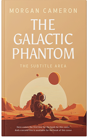 Pre Made Book Cover Gold Sand