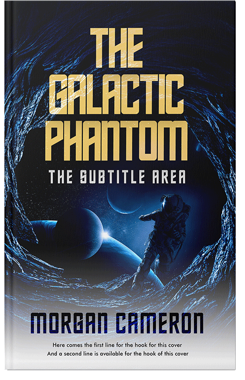 Front view of Black #33203 - Premade Science Fiction Book Cover