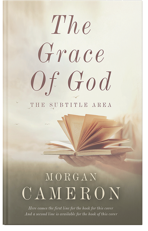 Front view of Premade Surreal Book Cover - White Rock