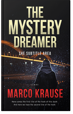 Pre Made Book Cover Gold Sand