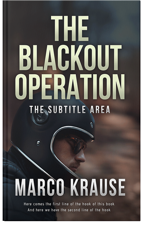 Front view of Premade Action & Adventure Book Cover - Thunder