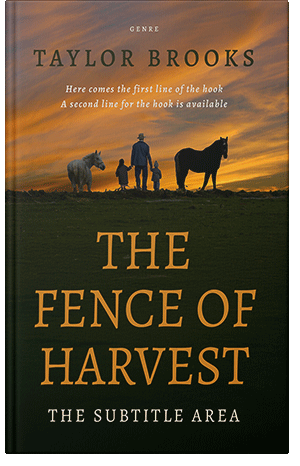 Pre Made Book Cover Marigold