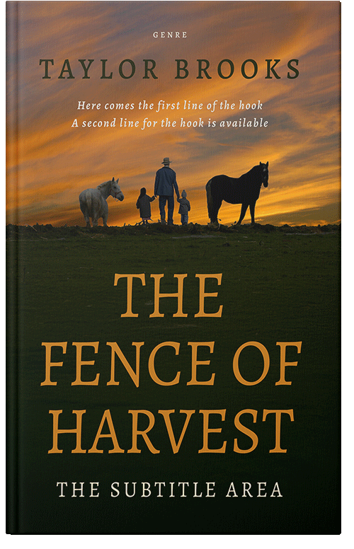 Front view of Marigold #33277 - Premade Literary Fiction Book Cover