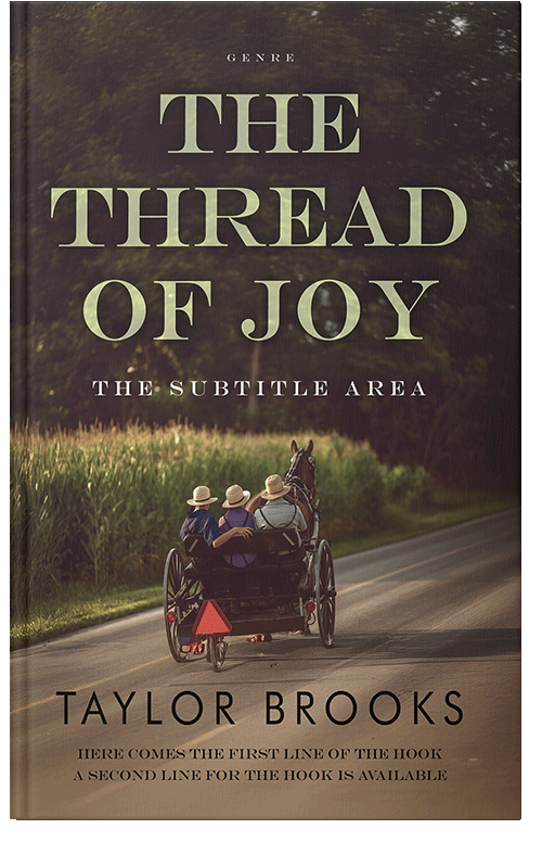 Front view of Cocoa Brown #33281 - Premade Literary Fiction Book Cover