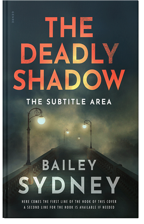 Front view of Premade Mystery & Thriller & Suspense Book Cover - Outer Space