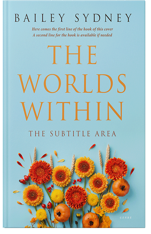 Front view of Powder Blue #33320 - Premade Poetry Book Cover