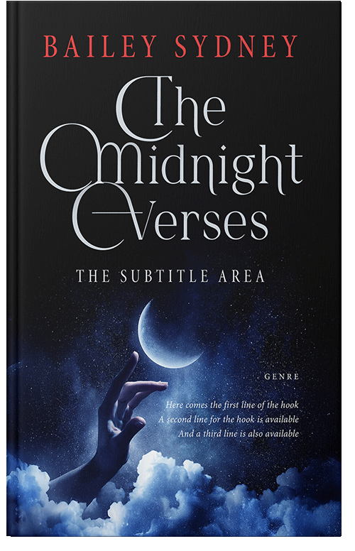 Front view of Ebony #33340 - Premade Fantasy Book Cover