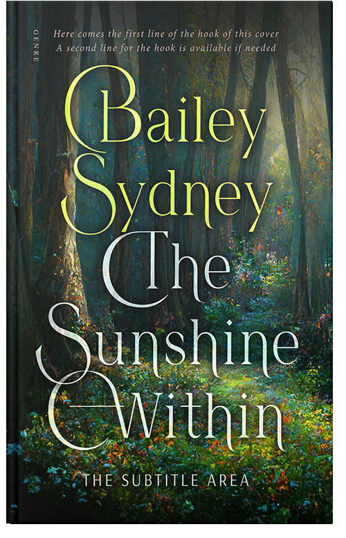 Front view of Premade Fantasy Book Cover - Green Kelp