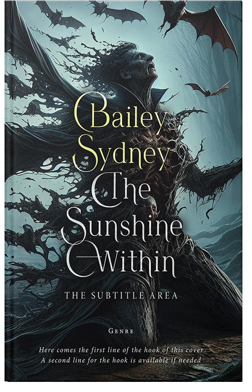 Front view of Premade Horror Book Cover - Opal