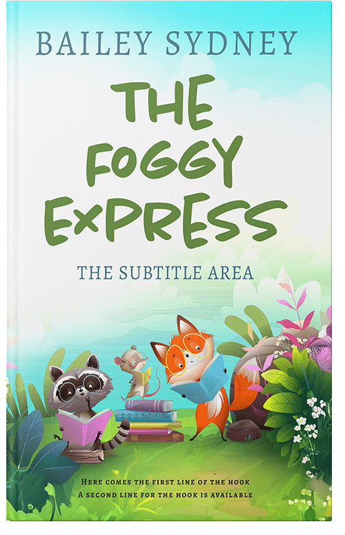 Front view of Premade Children's Book Cover - Swans Down