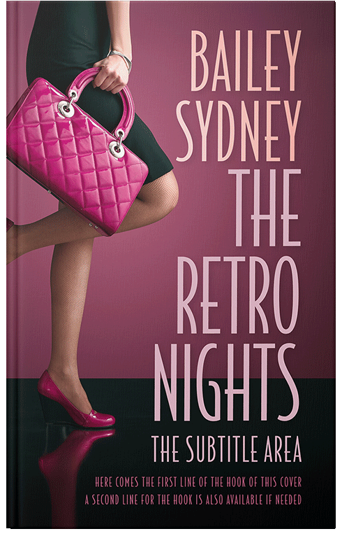 Front view of Premade Romance Book Cover - Solid Pink