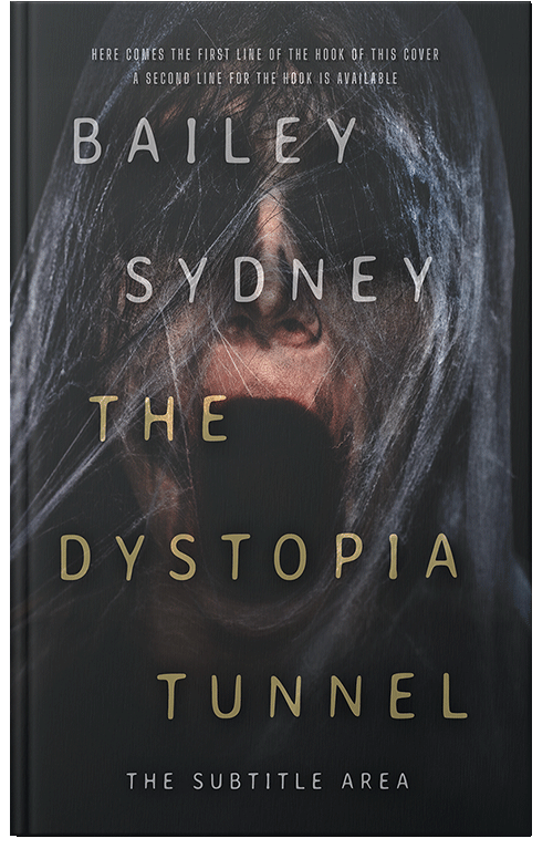 Front view of Shark #33474 - Premade Horror Book Cover