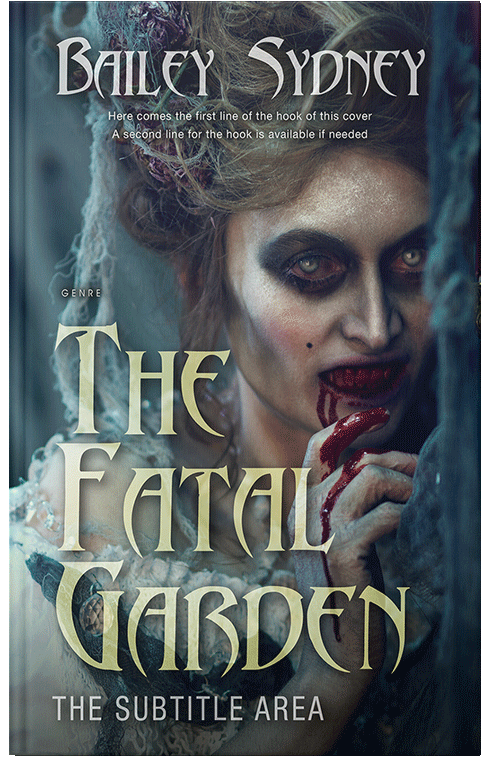 Front view of Premade Horror Book Cover - Outer Space