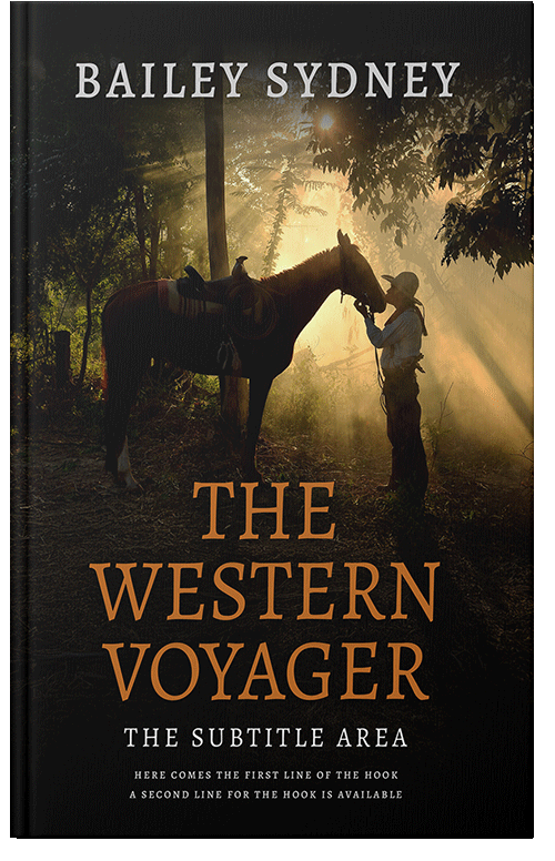 Front view of Twine #33516 - Premade Western Book Cover
