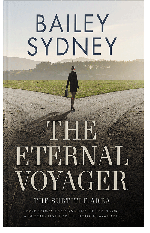 Front view of Foggy Gray #33526 - Premade Travel Book Cover