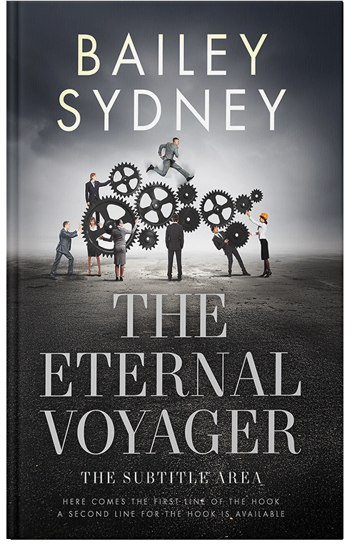 Front view of Quill Gray #33529 - Premade Business Book Cover