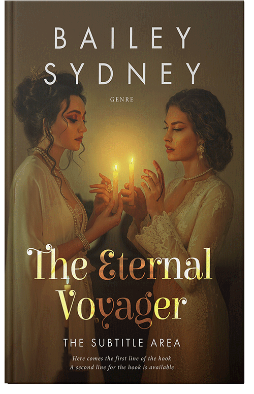 Front view of Metallic Bronze #33543 - Premade Romance Book Cover