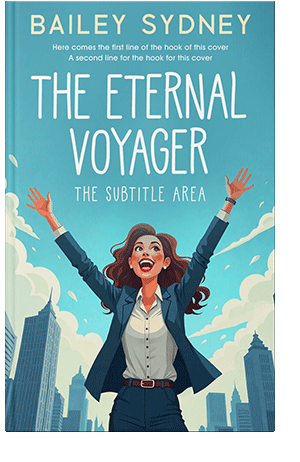 Pre Made Book Cover Fountain Blue