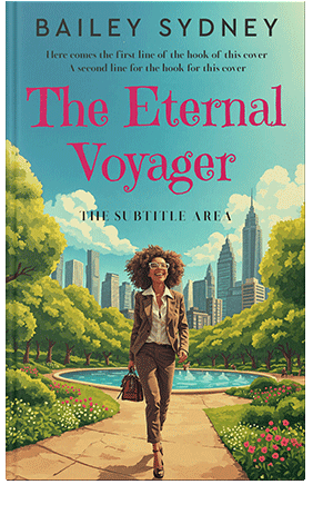 Pre Made Book Cover Hippie Blue