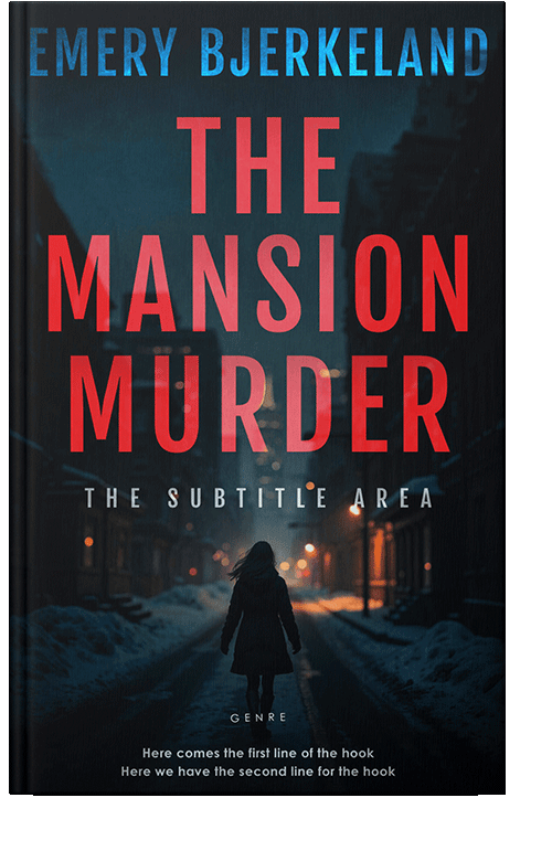 Front view of Premade Mystery & Thriller & Suspense Book Cover - Cinnabar