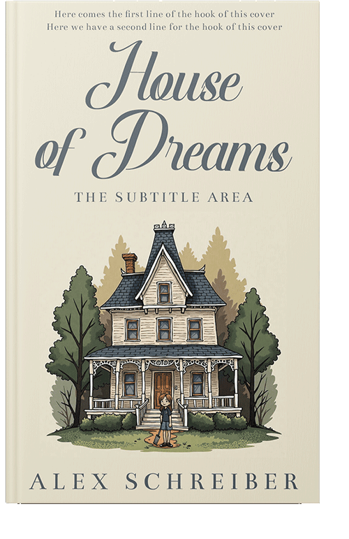 Front view of Premade Children's Book Cover - Merino