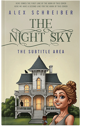 Pre Made Book Cover Soft Amber