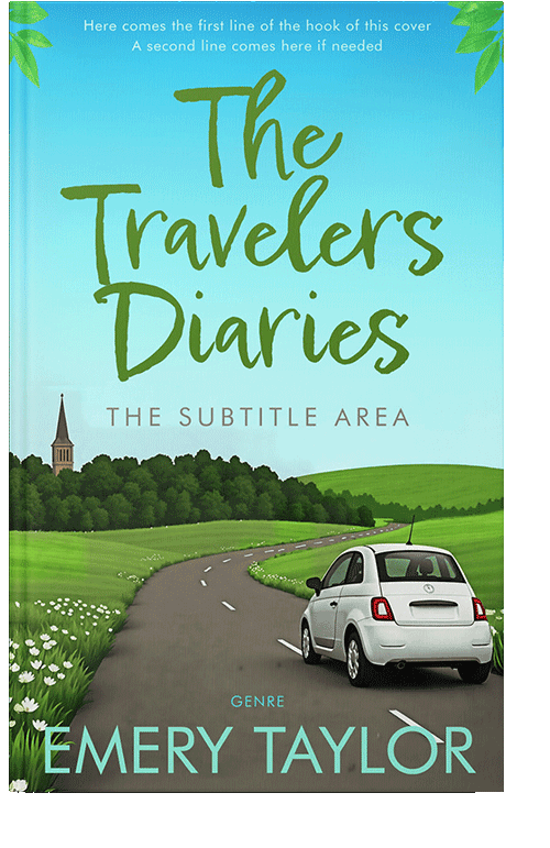 Front view of Aquamarine Blue #335744 - Premade Travel Book Cover