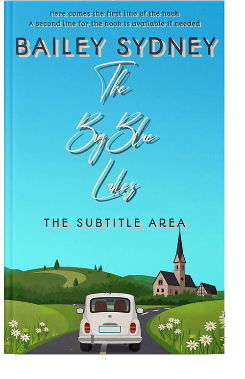 Front view of Picton Blue #335745 - Premade Travel Book Cover