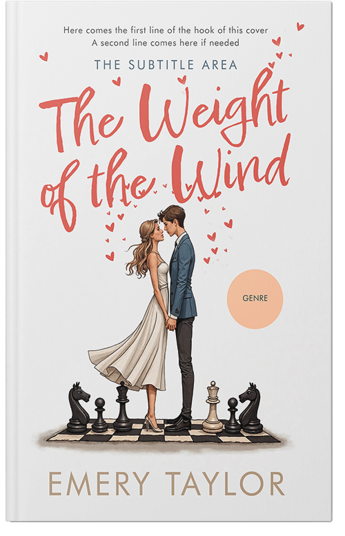 Front view of Premade Romance Book Cover - Pampas