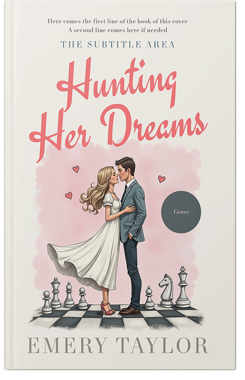 Front view of Dawn Pink #335767 - Premade Chick Lit Book Cover