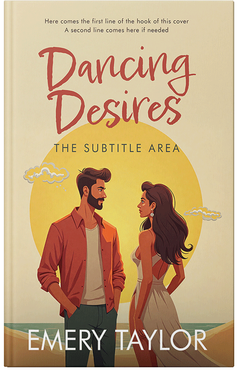 Front view of Premade Romance Book Cover - Hampton