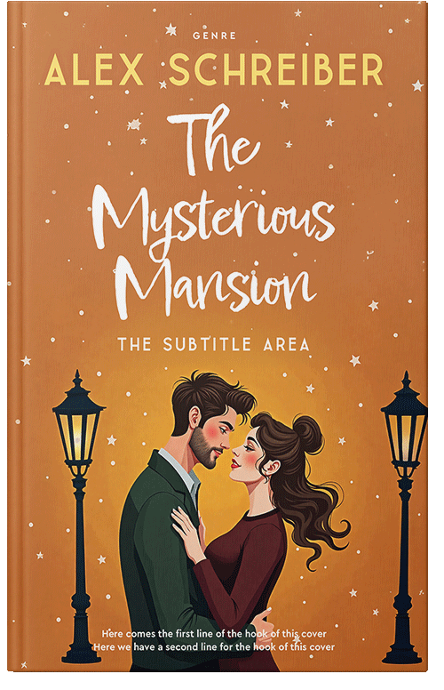 Front view of Raw Sienna #335777 - Premade Romance Book Cover