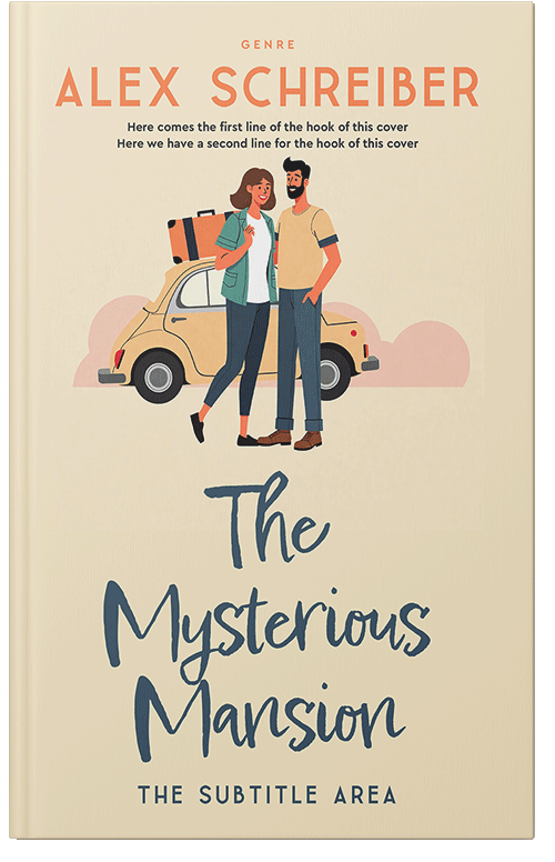 Front view of Albescent White #335778 - Premade Romance Book Cover