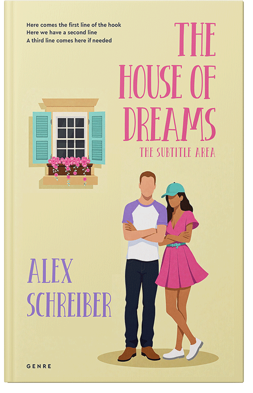 Front view of Premade Romance Book Cover - Chamois