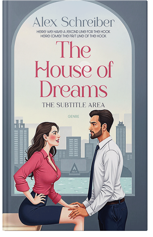 Front view of Bright Gray #335782 - Premade Romance Book Cover