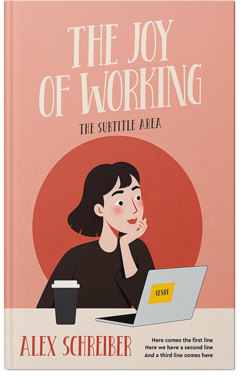 Front view of Tonys Pink #335789 - Premade Self-Improvement & Self-Help Book Cover