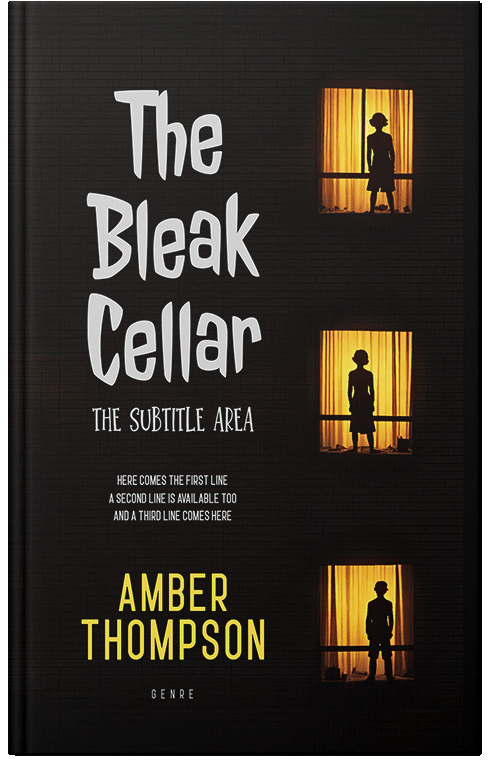 Front view of Premade Mystery & Thriller & Suspense Book Cover - Harvest Gold