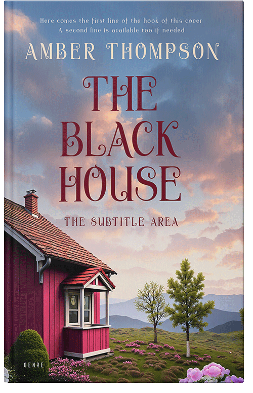 Front view of Pink Swan #335801 - Premade Literary Fiction Book Cover